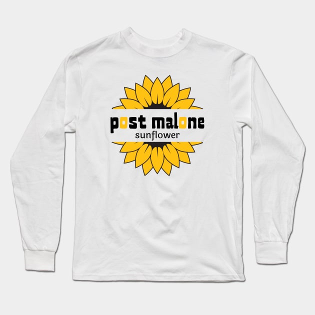 sun flower | Post Malone Long Sleeve T-Shirt by Animals Project